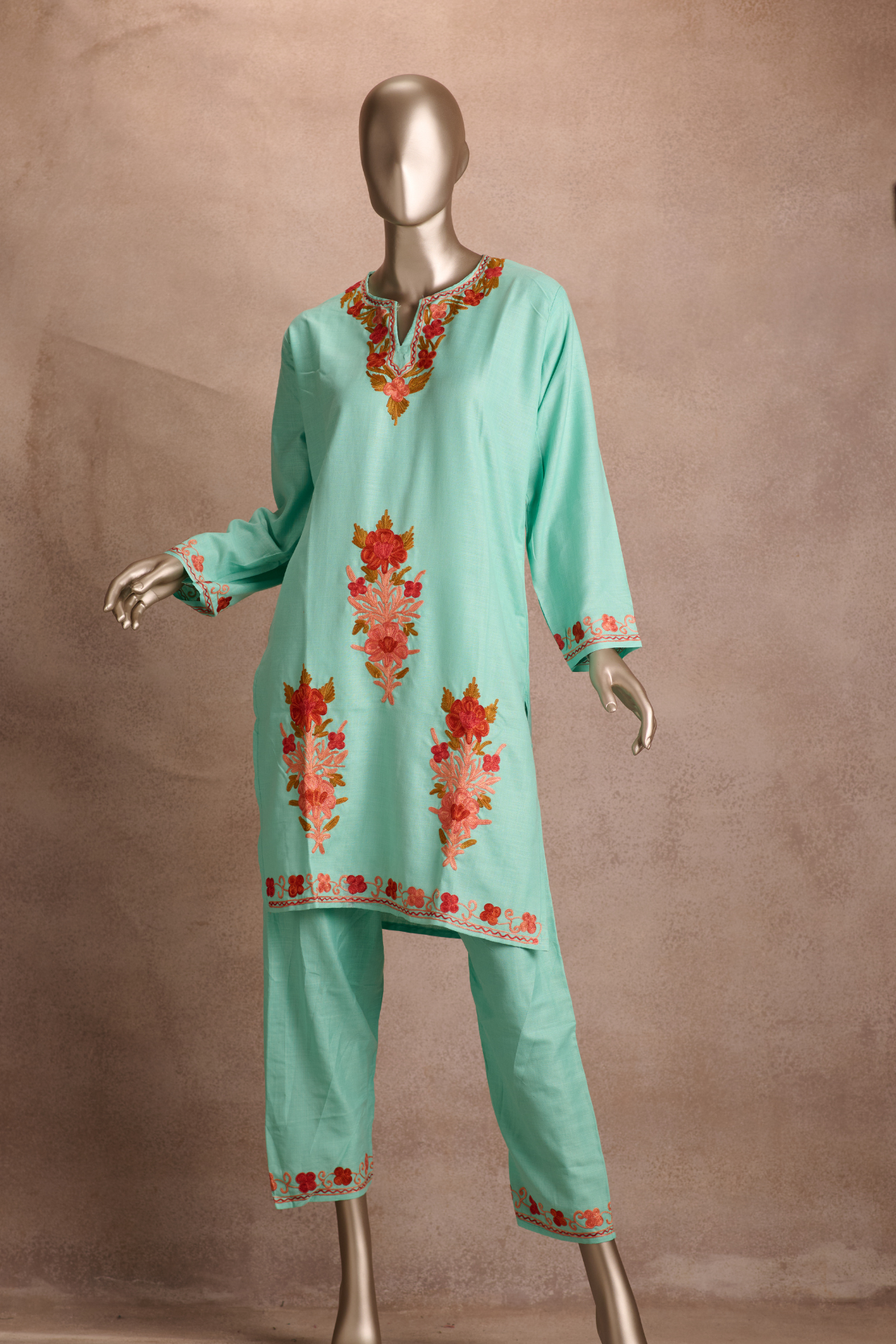 Ruby Cotton Co-ord Set – Mint Coral