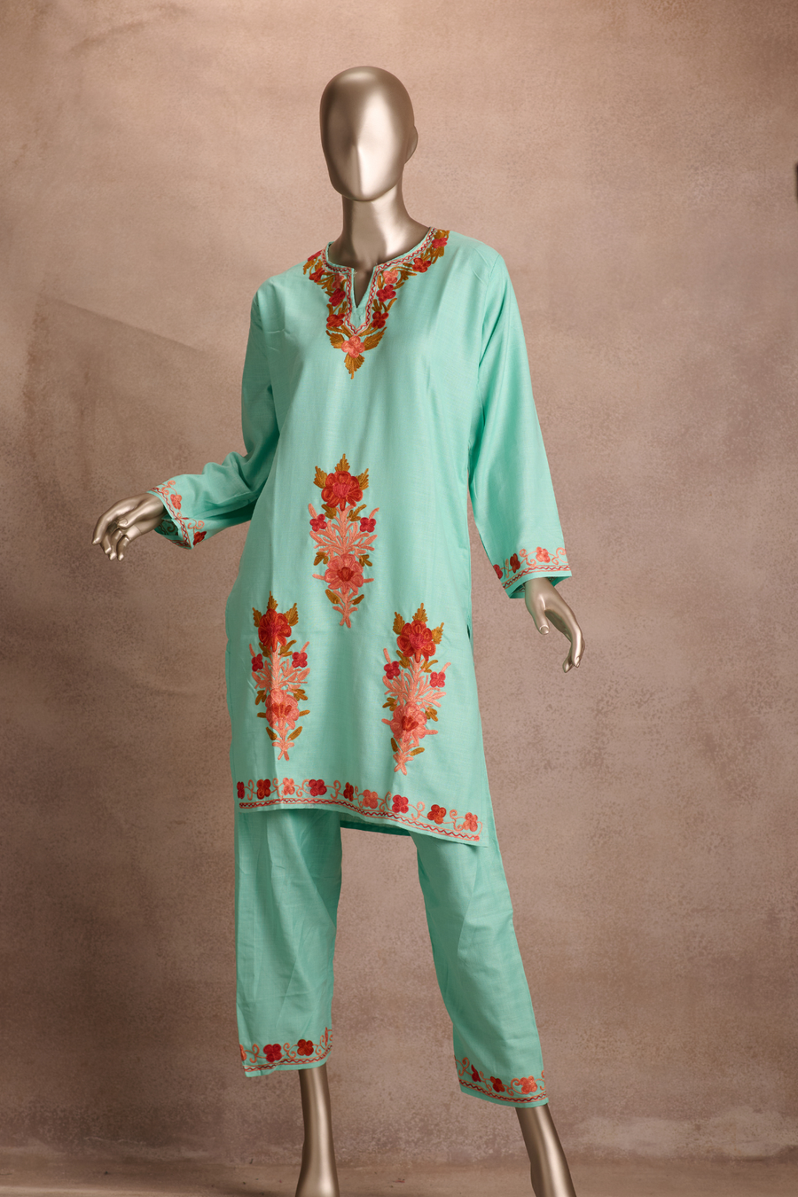 Ruby Cotton Co-ord Set – Mint Coral