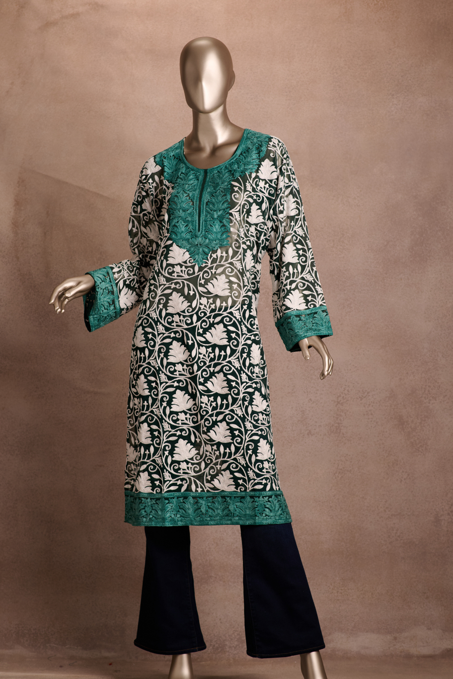 Teal Noor Kurta