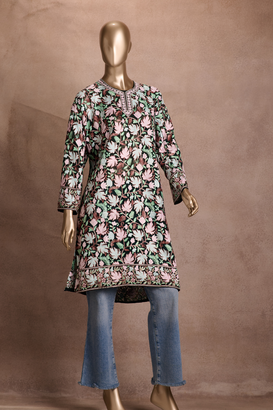 Midnight Blossom Kurta