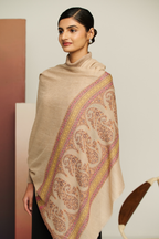 Paisley Flip - Reversible Paisley Border Stole