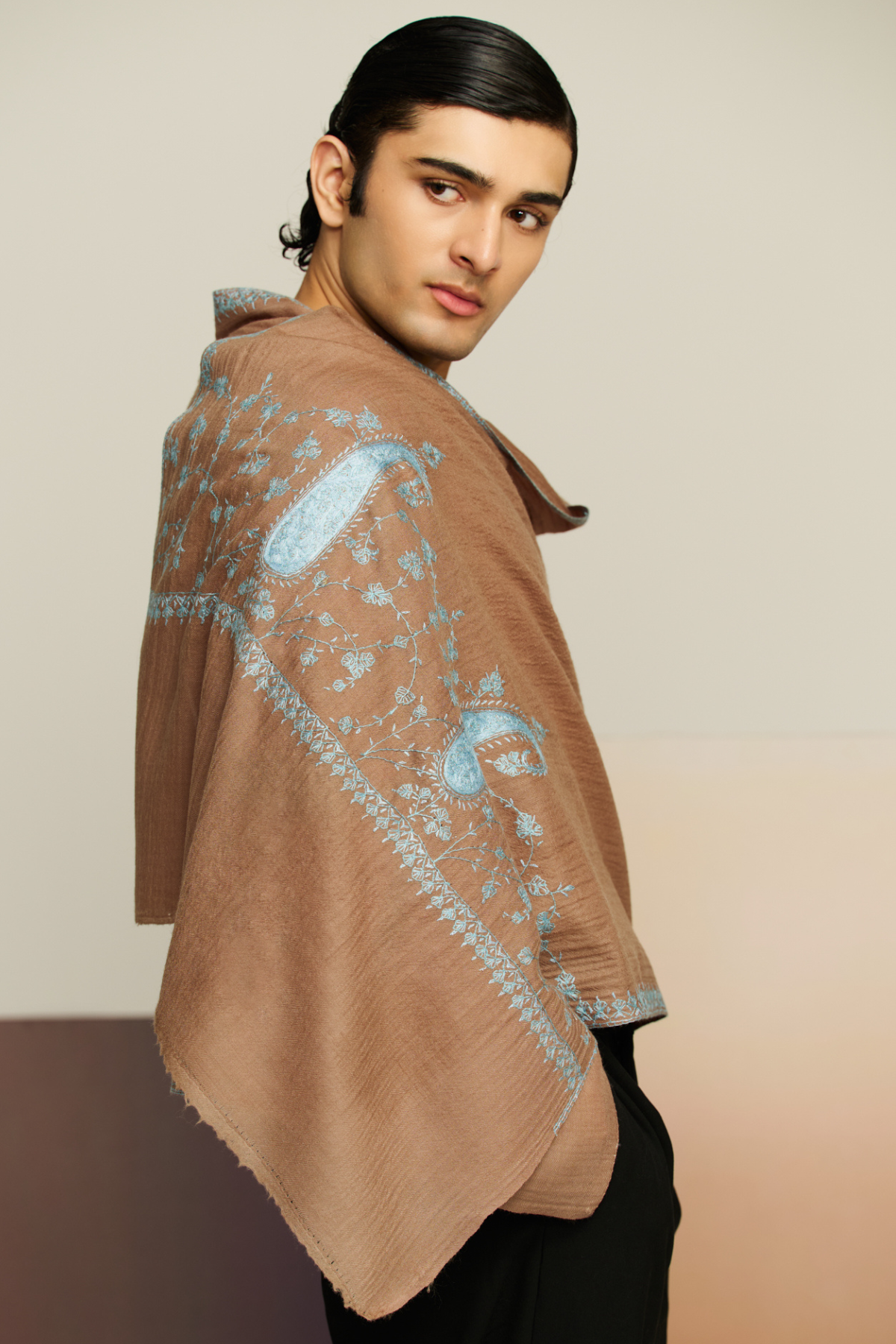 Sozni Luxe - Sozni Border Cashmina Stole