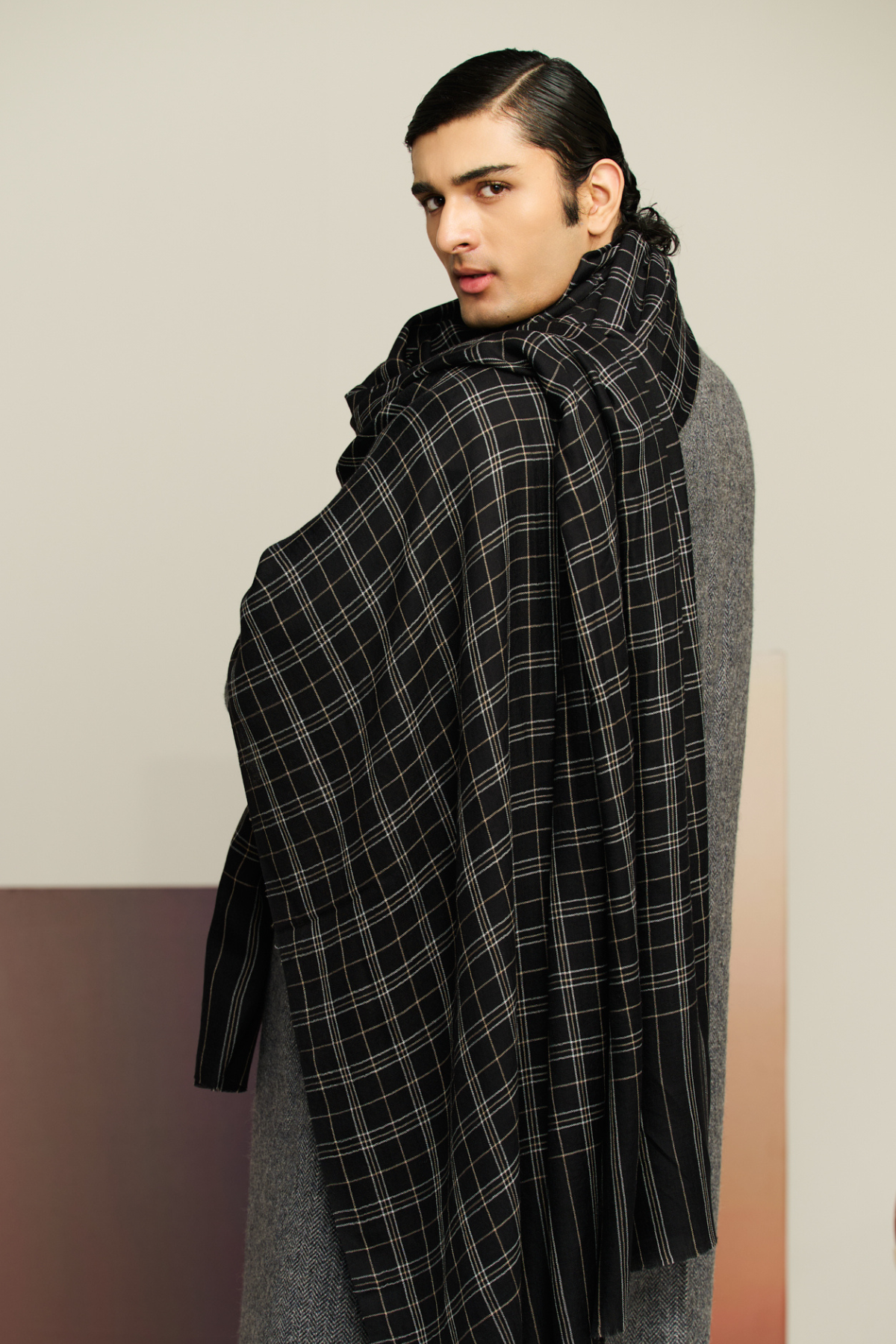 Checkmate - Classic Check Shawl