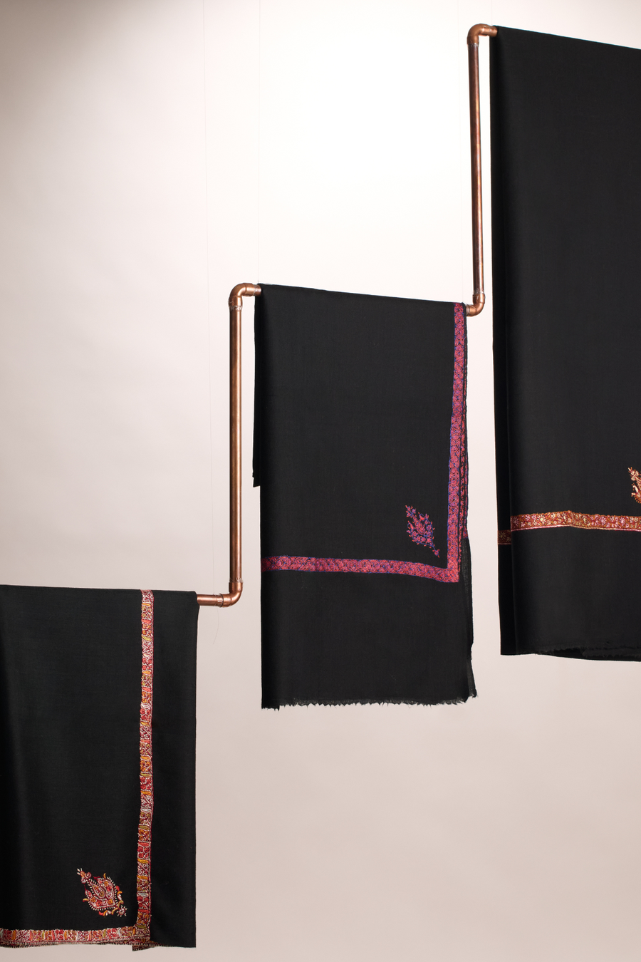 Hashi Mini - Cashmina Small Hashi Border Shawl