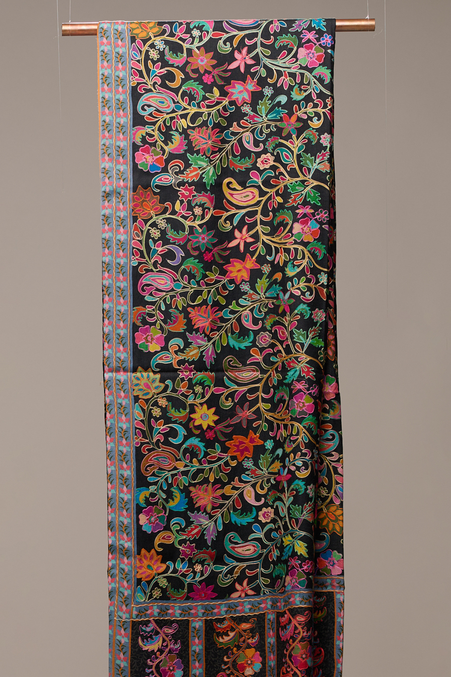 Kalamkari Heritage - Fine Wool Kalamkari Shawl