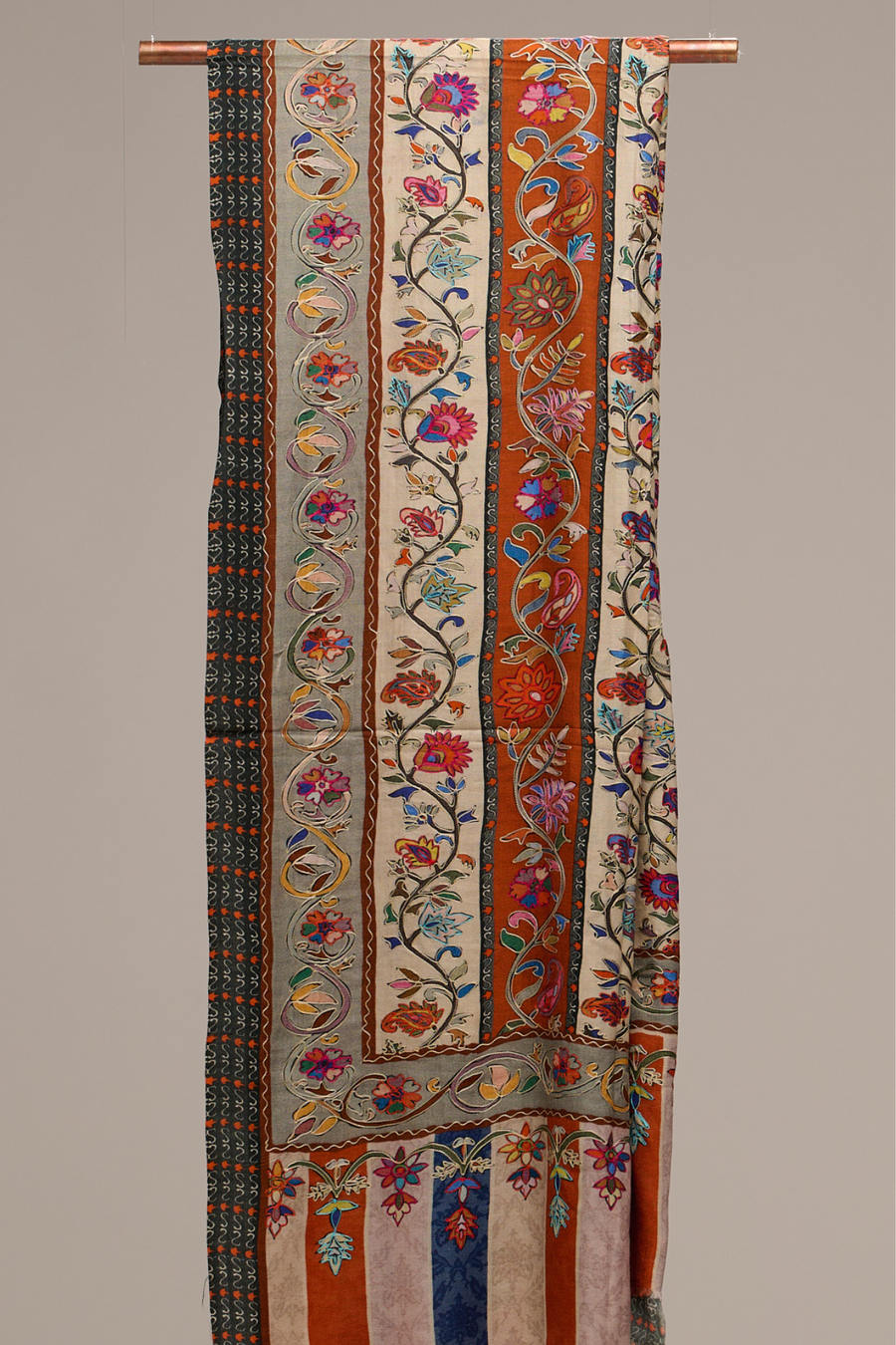 Kalamkari Heritage - Fine Wool Kalamkari Shawl