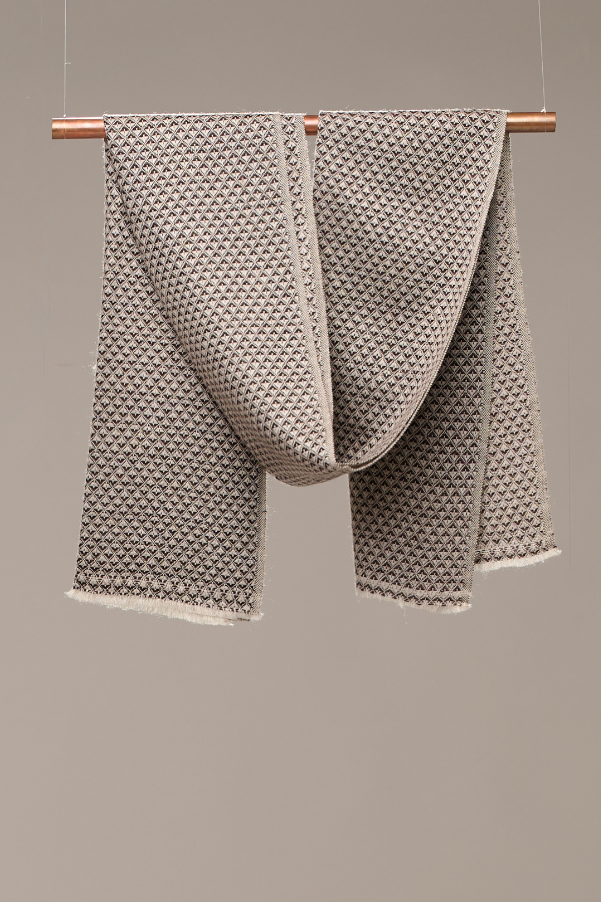 Chevron Core - FIne Wool Chevron  Weave Muffler