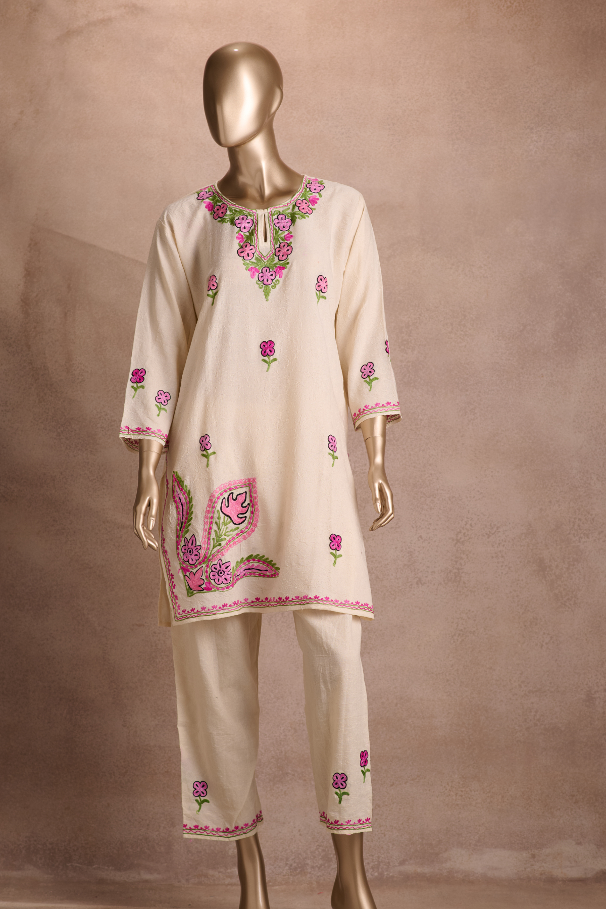 CO-ORD SETS Ruby Cotton Co-ord Set – Ivory Blush garden