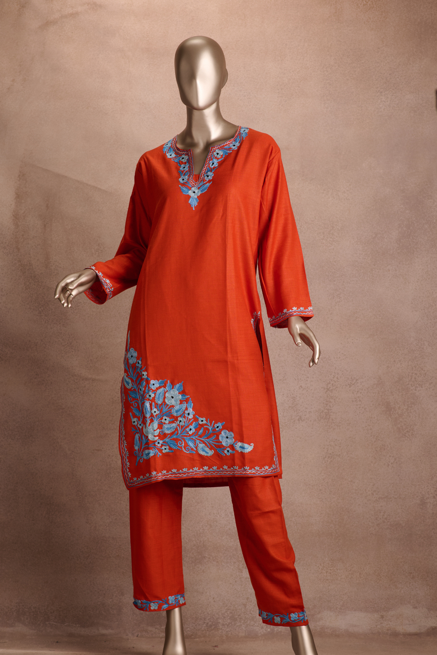Ruby Cotton Co-ord Set –  Vermilion Sky