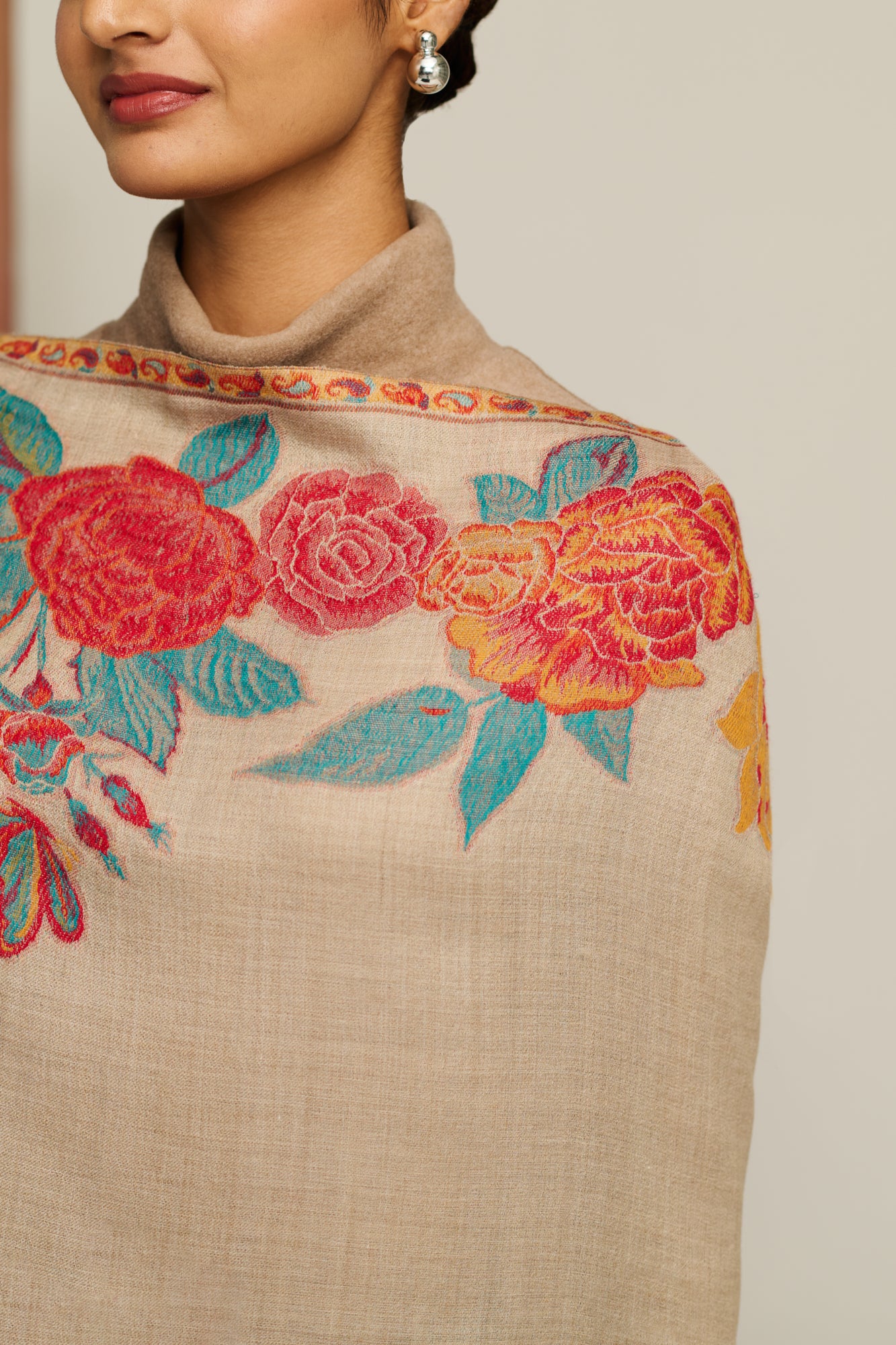 GOWHER   Roseline - Floral Rose Border Stole