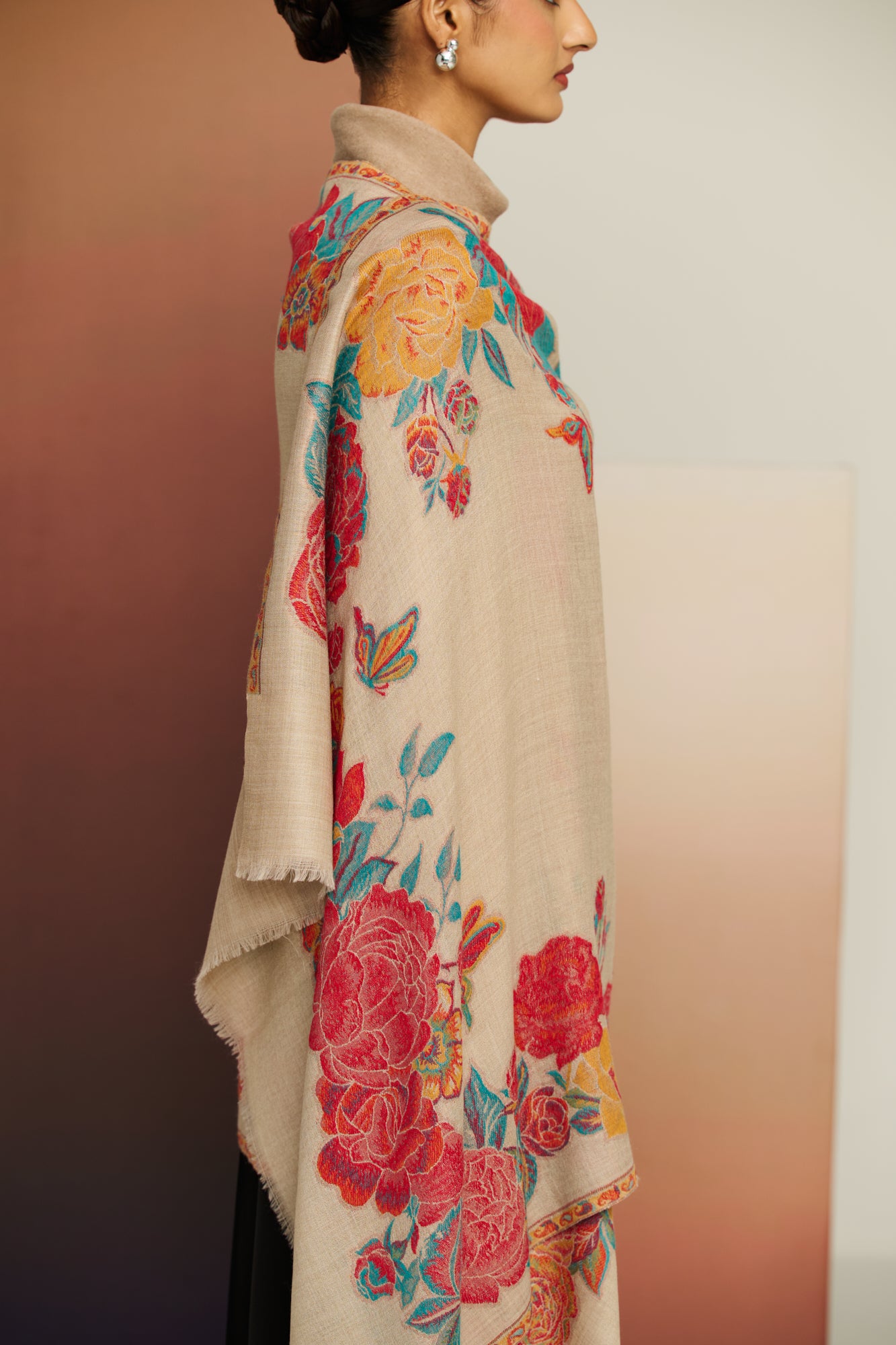 GOWHER   Roseline - Floral Rose Border Stole