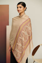 Paisley Flip - Reversible Paisley Border Stole