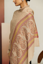 Paisley Flip - Reversible Paisley Border Stole