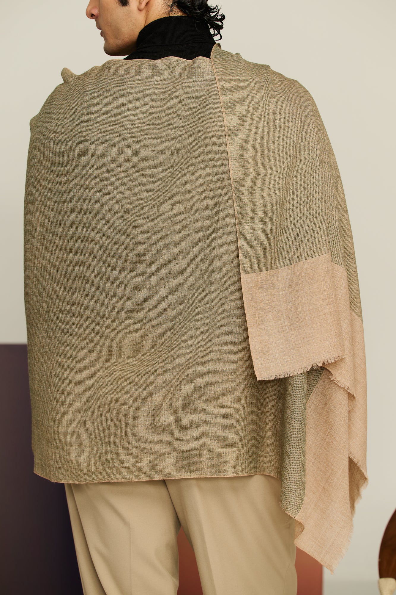 Fine Wool Four Side Elephant Stole