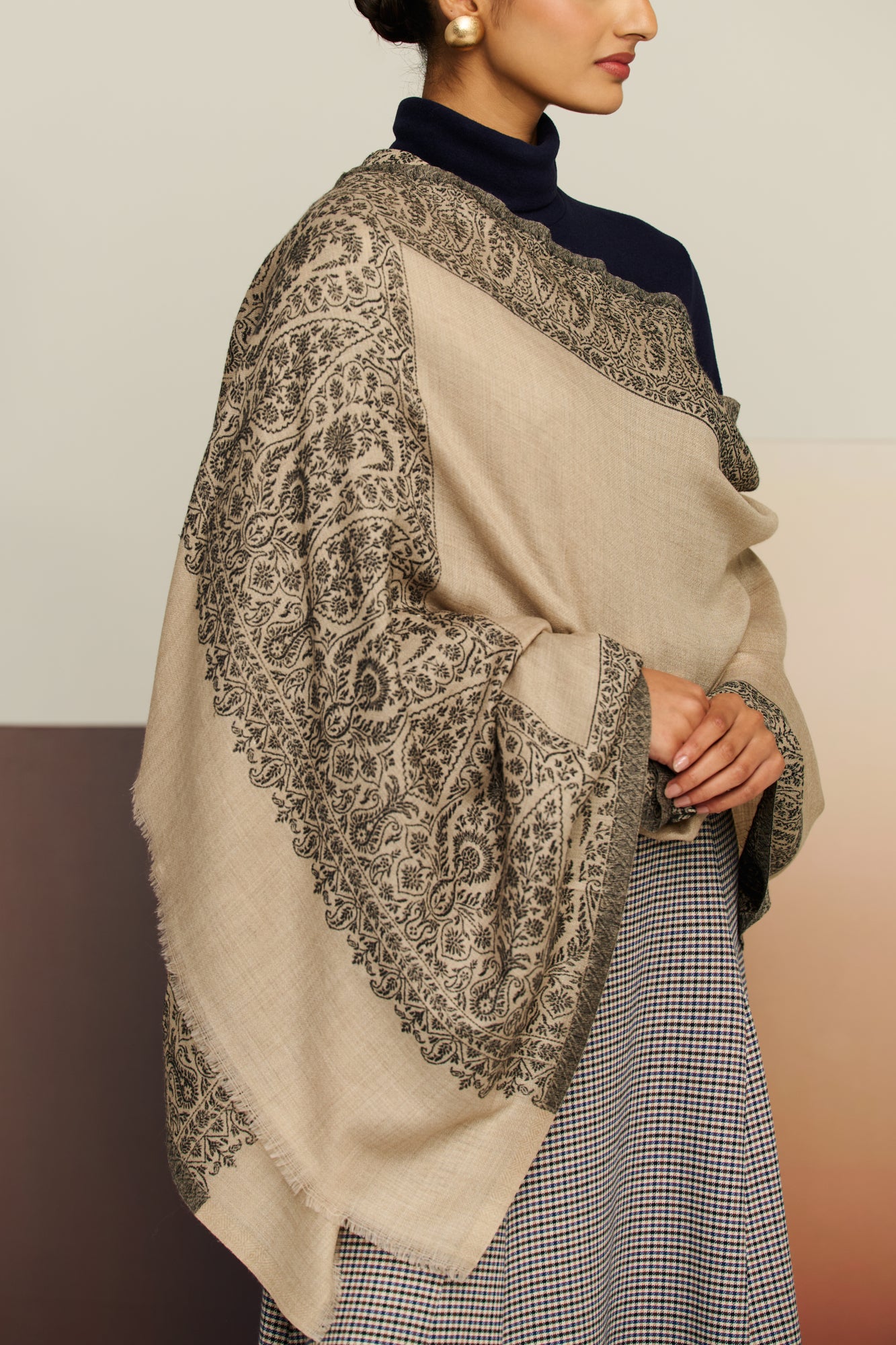 Traditional Door - Self Door Weave Stole