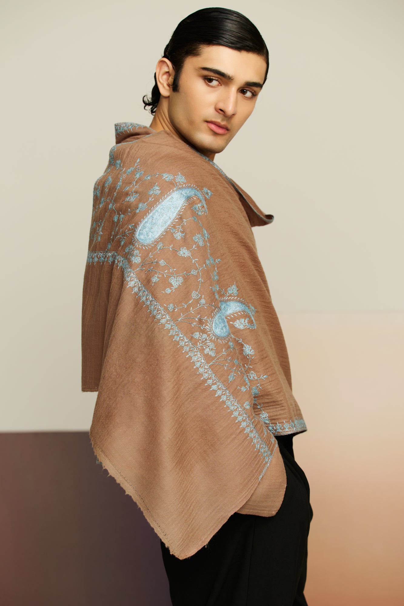 Sozni Luxe - Sozni Border Cashmina Stole
