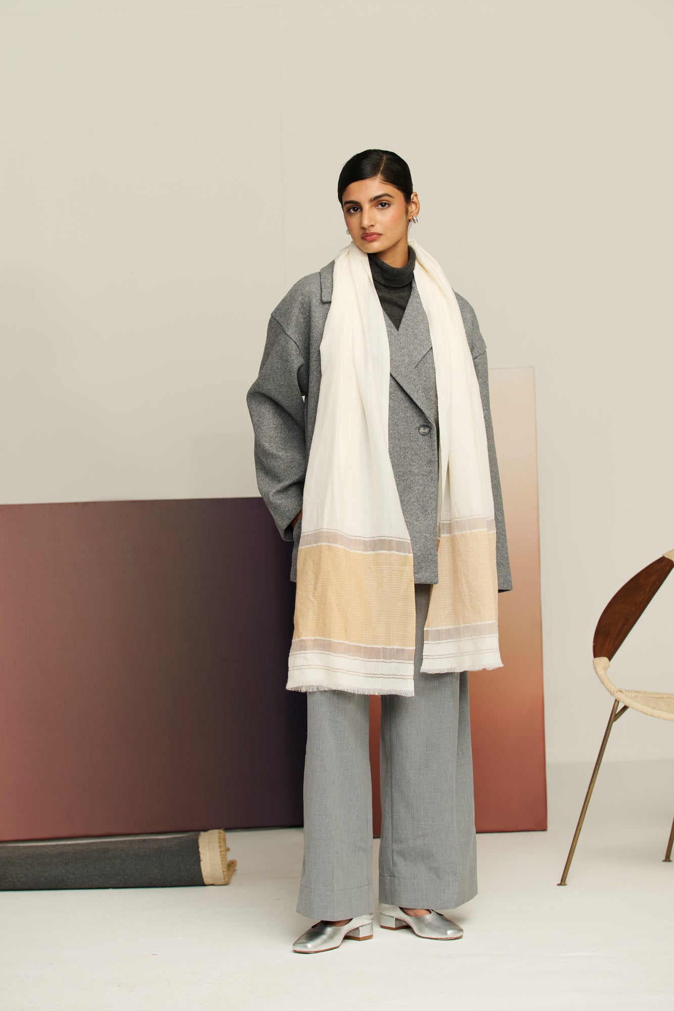 Elegant Palla - Self Palla Stole