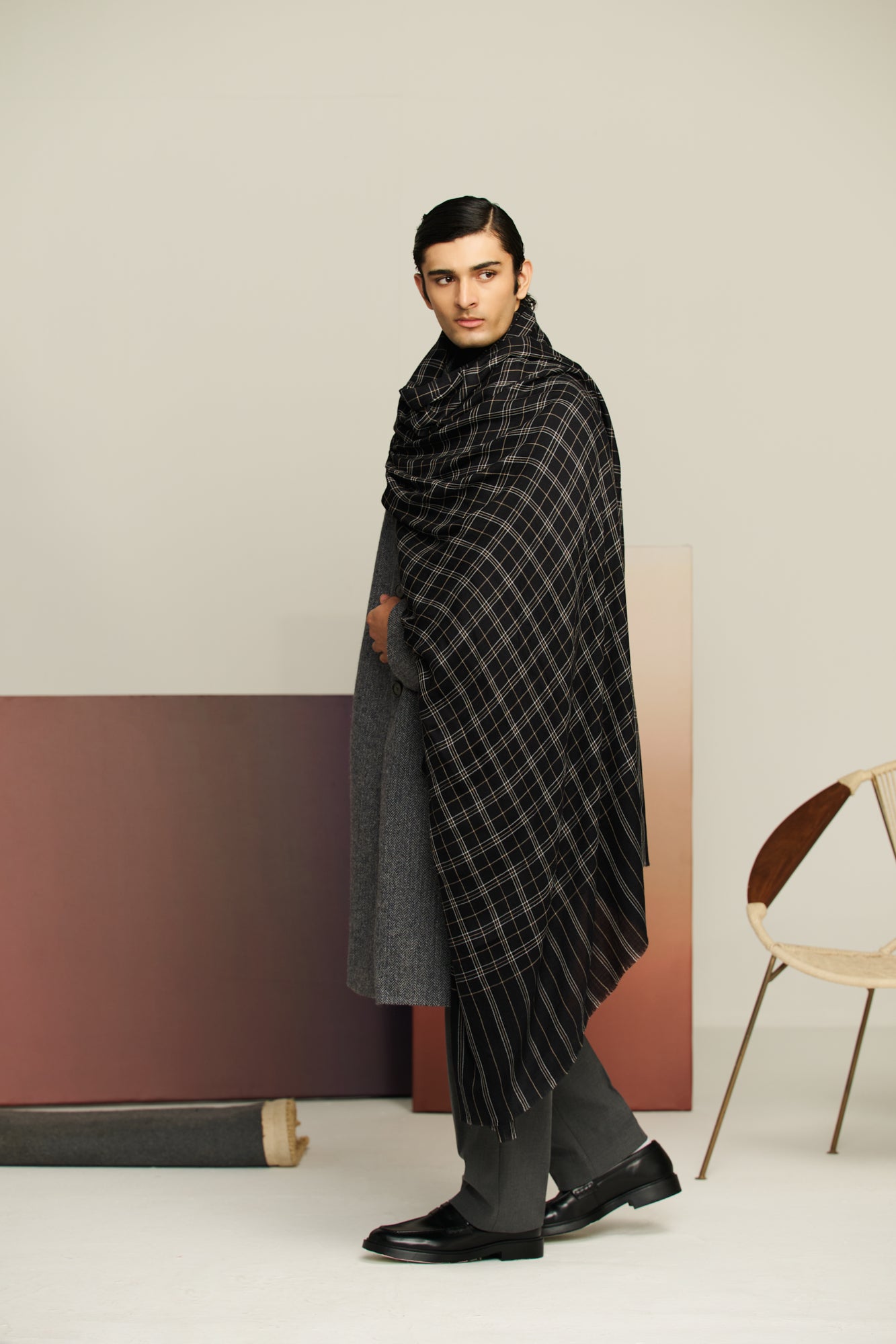 Checkmate - Classic Check Shawl
