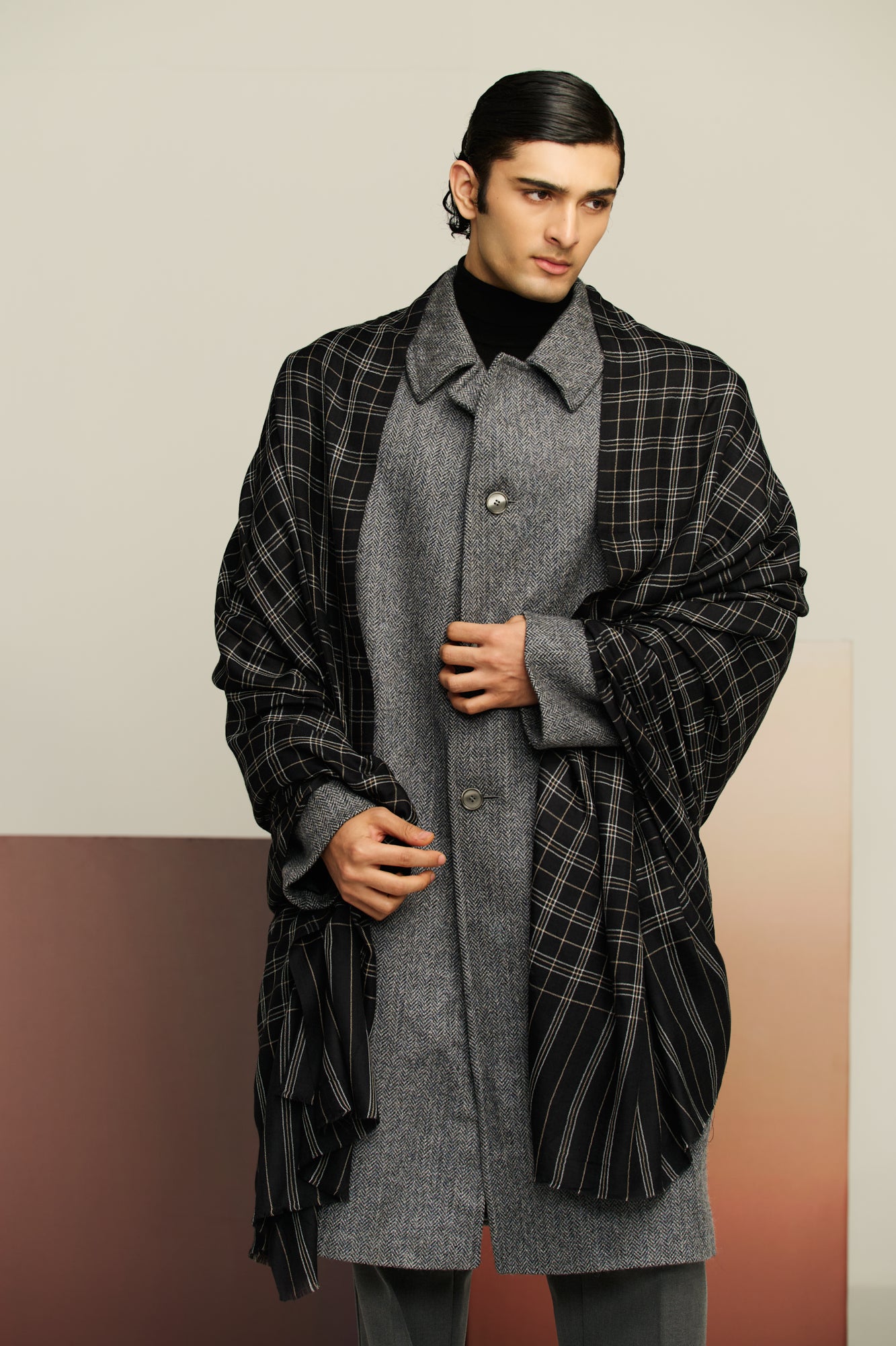 Checkmate - Classic Check Shawl