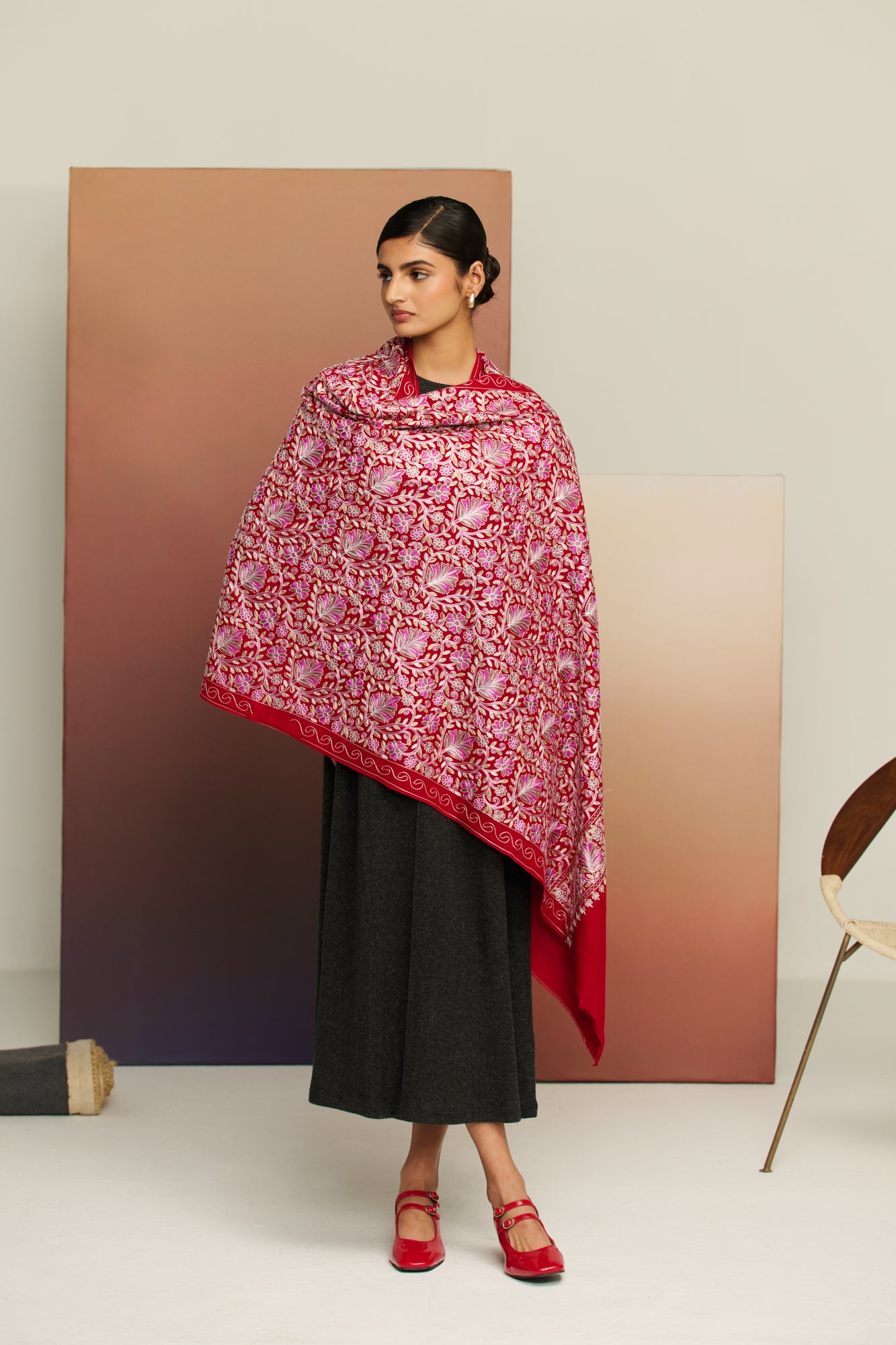 Ari Bloom - Ari Embroidered Stole