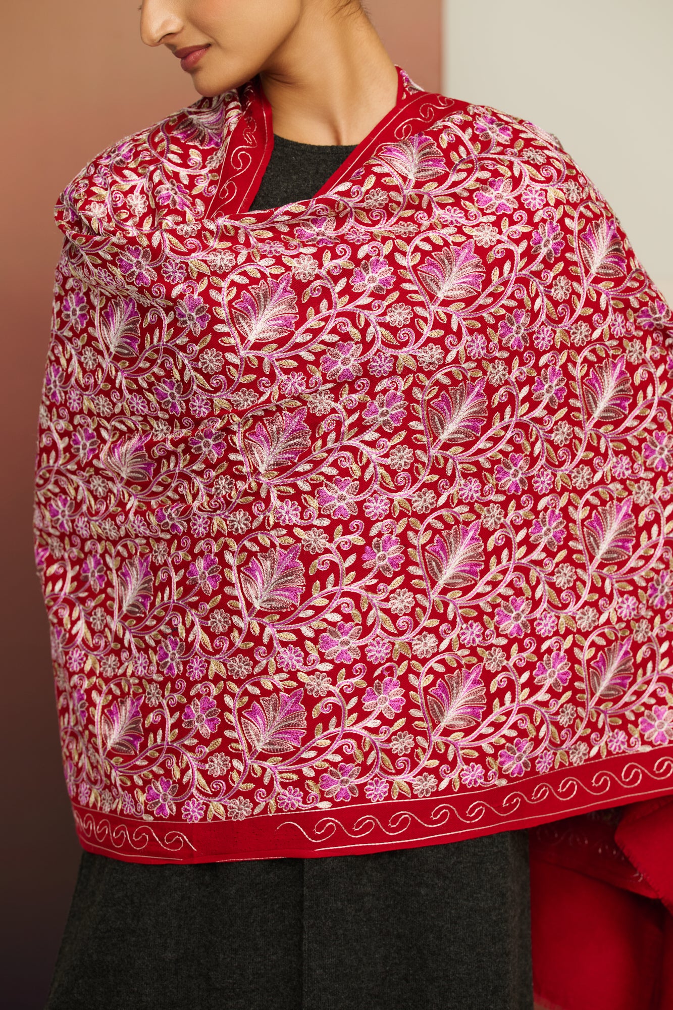 Ari Bloom - Ari Embroidered Stole