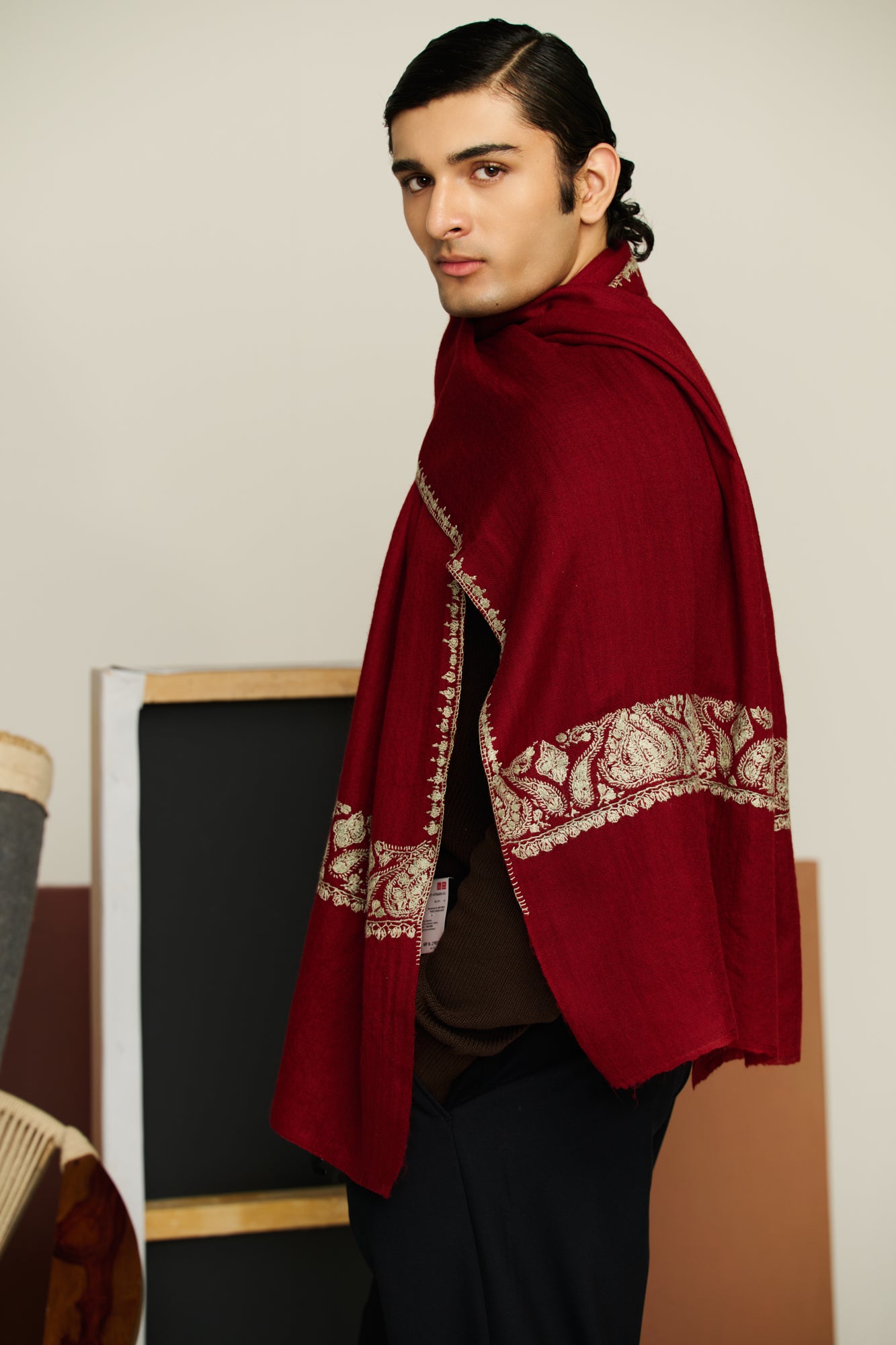 Sozni Palla - Cashmina Sozni Palla Stole