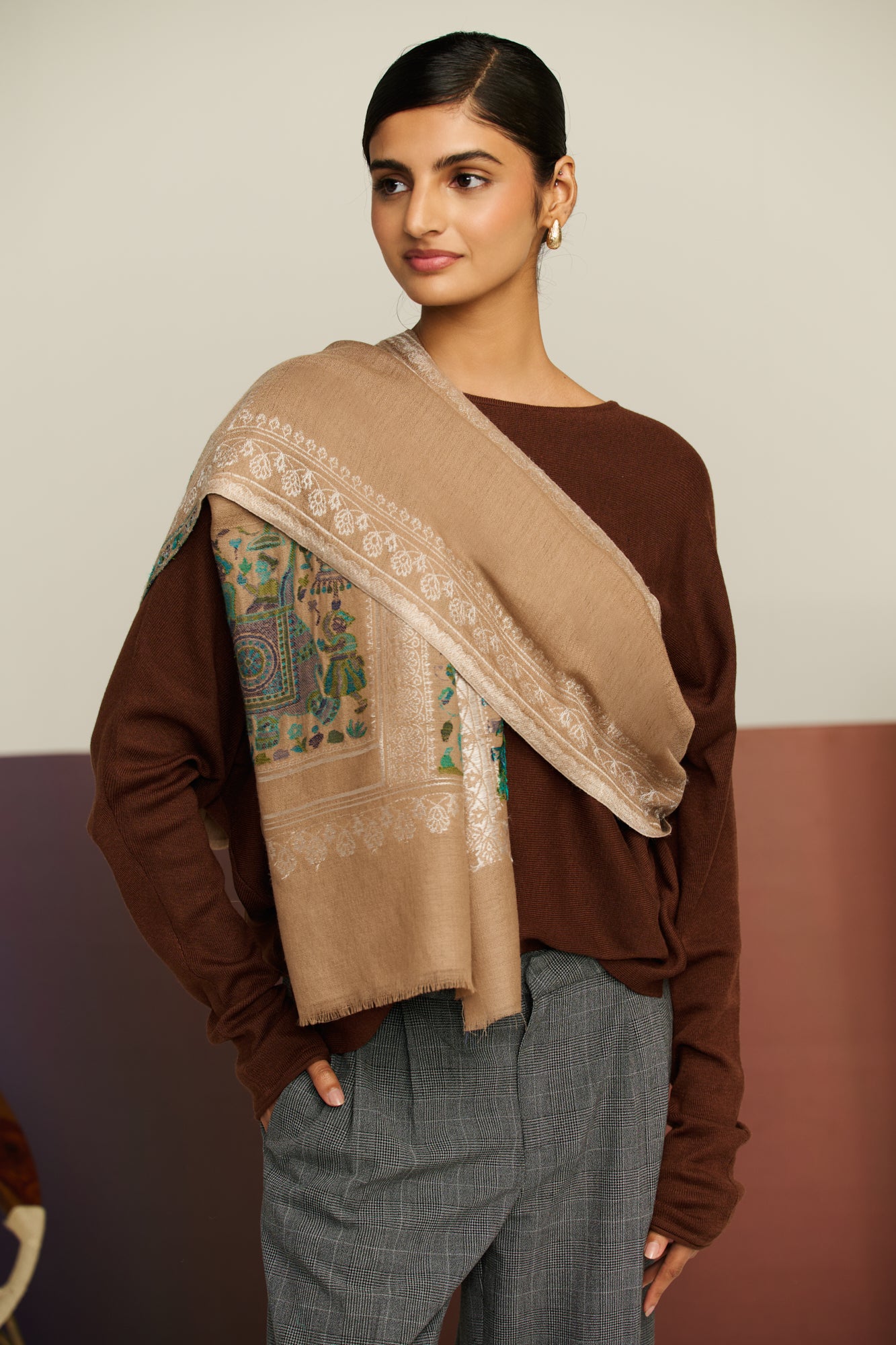 Elephant Crest - Elephant Palla Stole