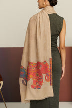Elephant Line - Elephant Motif Stole